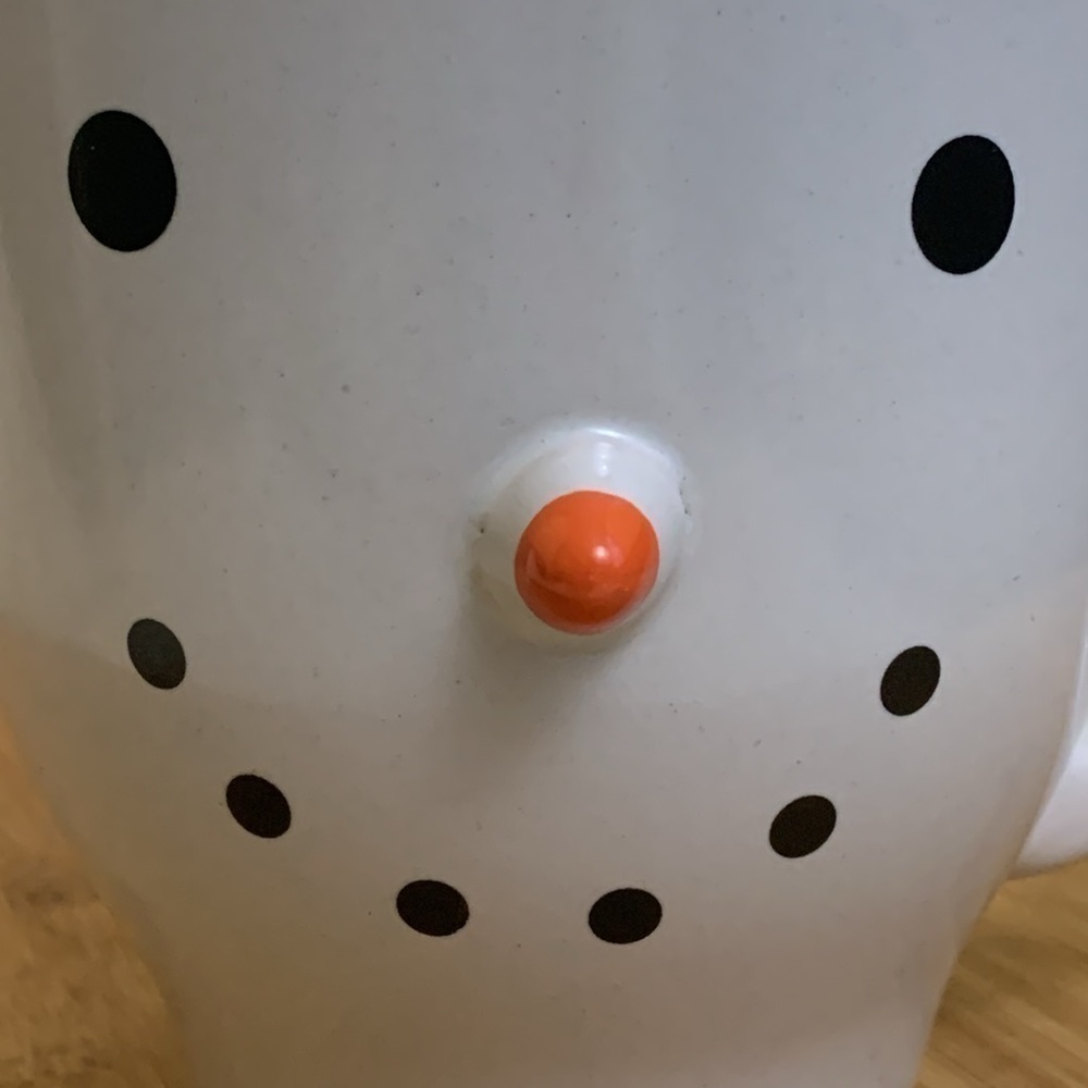 Royal Norfolk | White Ceramic Carrot Nose Snowman Face Mug - Picture 9 of 10